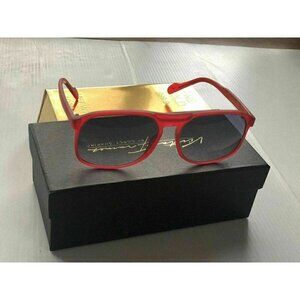 Vintage Frame Company The Creatchman by Corey Shapiro Black Flat Top Sunglasses